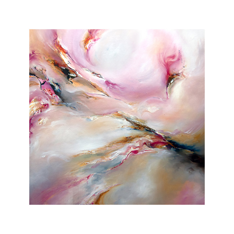 Pink Haze by J.A Art - Wrapped Canvas Print, 45.72 cm H x 45.72 cm W x 1.91 cm D