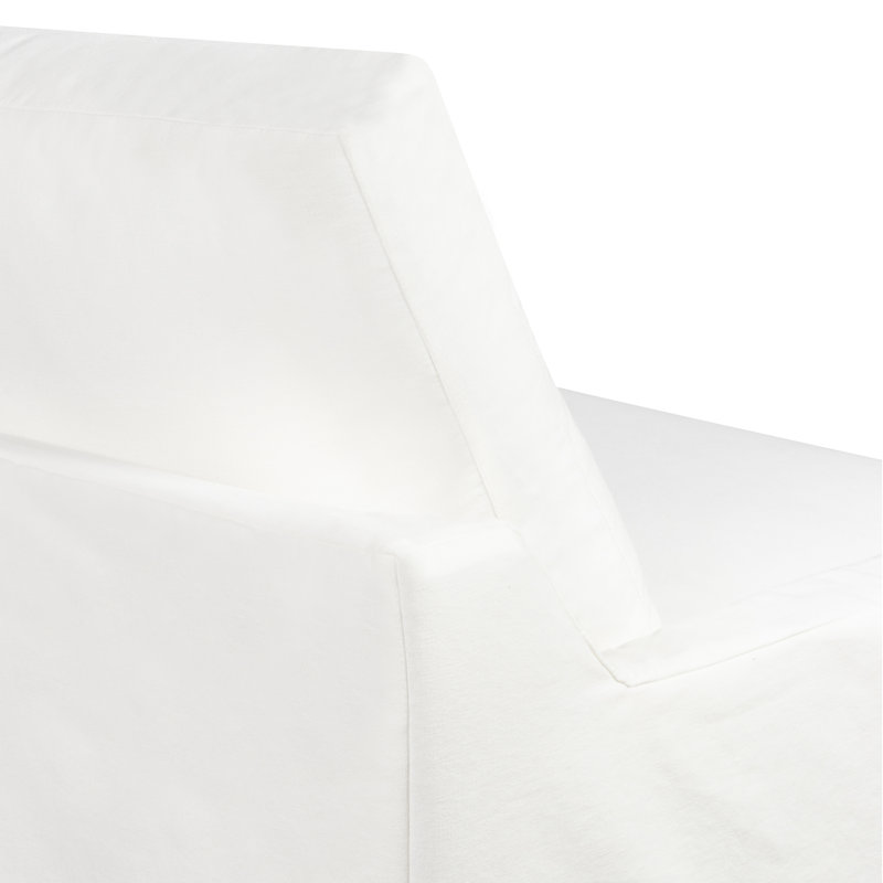 Wrenley 5-Piece Slipcovered Modular Sectional, Nomad Snow Crypton® Chenille, Right Hand Facing