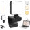 Ensemble de lumière Glow avec pince pour caméscope, lumière vidéo à DEL à intensité variable et rechargeable pour la diffusion en continu, la vidéoconférence, la photographie, la batterie intégrée, la température de couleur réglable