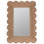 Brooke Scalloped Rattan Mirror