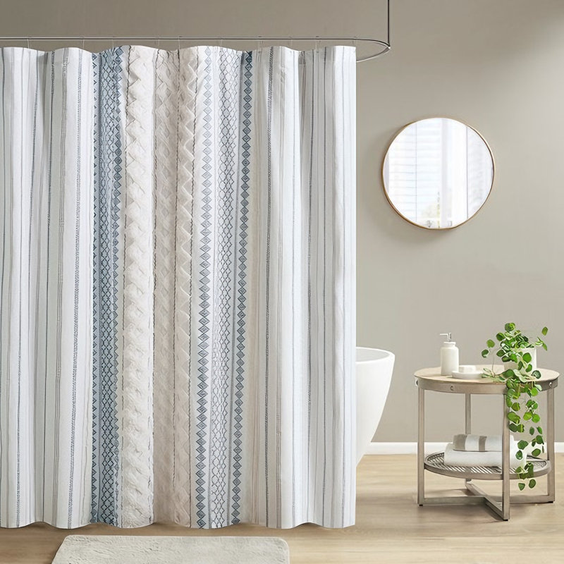 Rideau de douche Karnesha, Bleu