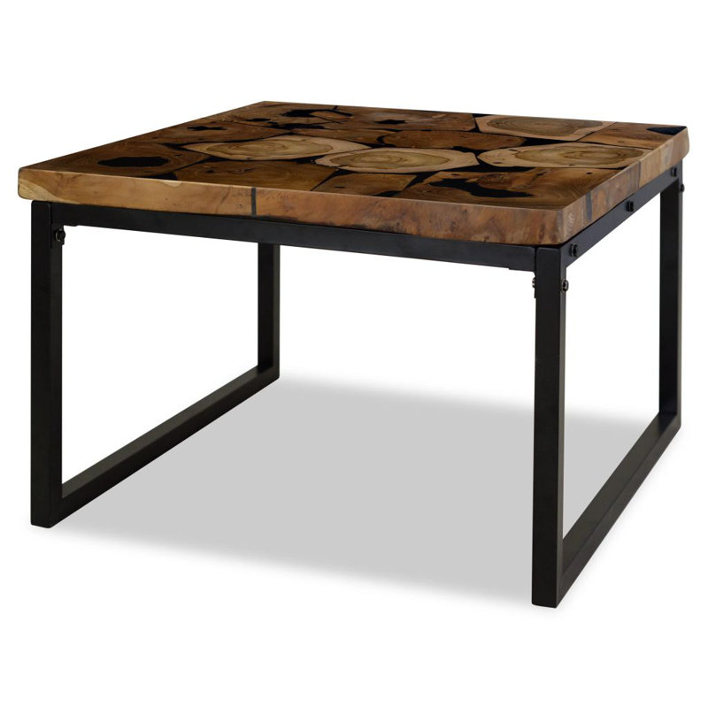 Grafton Four Leg Coffee Table, Brown, Black