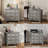  Nightstand For Bedroom With 3 Drawers, Modern Wooden Closet Storage Organizer With Charging Station(Set Of 2)-214289317