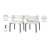 Caleb Upholstered Arm Chair in White-1340750131