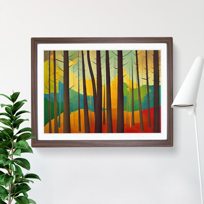 Colourful Abstract Summer Forest Vol.3 - Framed Print