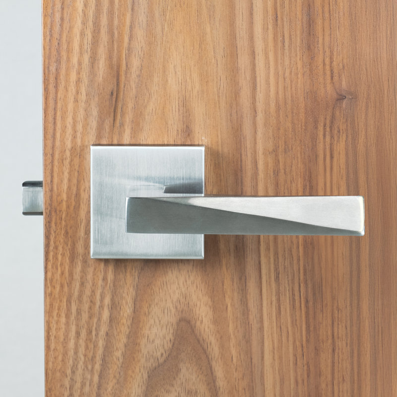 Levier de porte de passage (couloir et garde-robe), Acier inoxydable