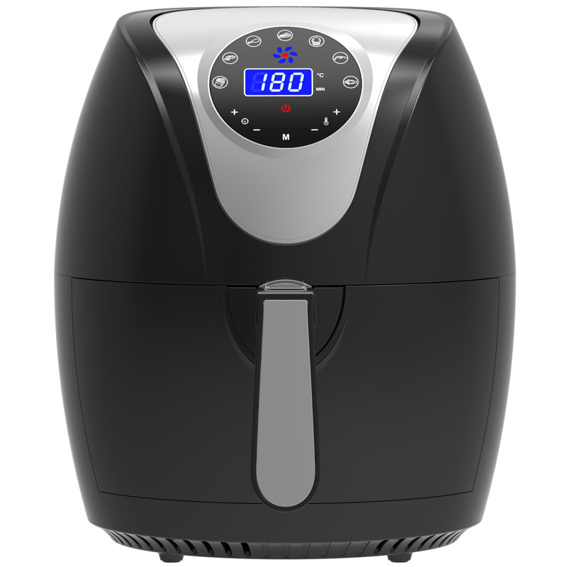 Friteuse à air tactile numérique 3,22 litres Gravitti, Noir