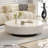 Simple luxury cream style marble coffee table