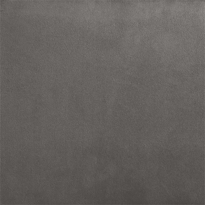 Canapé modulaire en velours avec méridienne Shannon, Gris