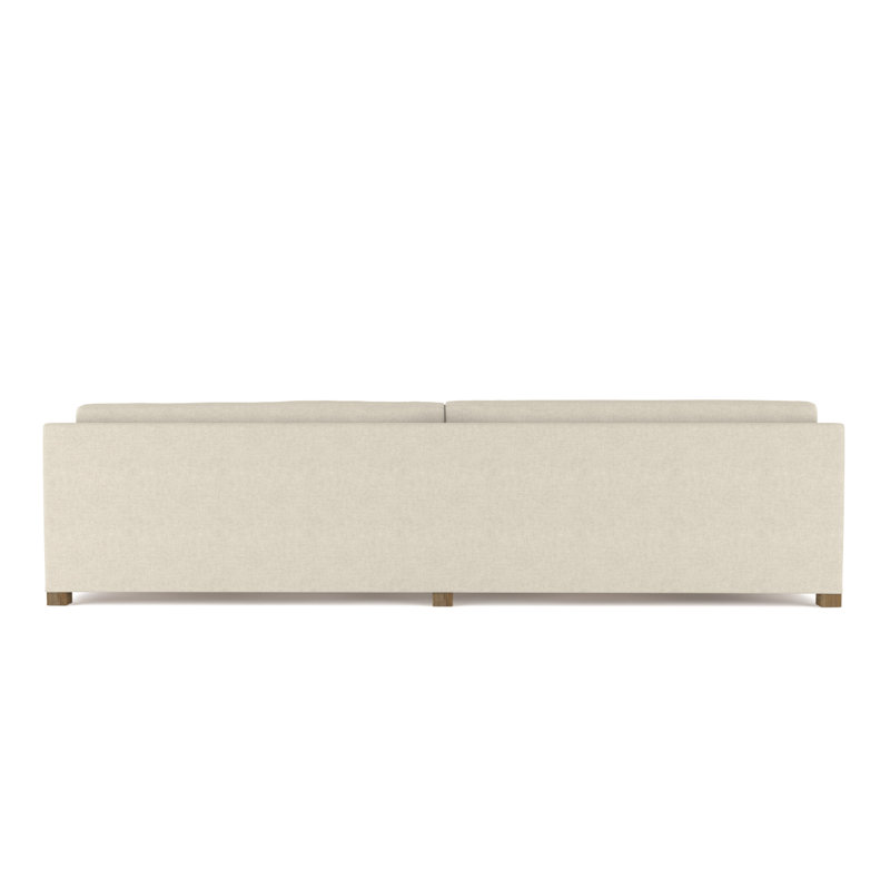 Madison Sofa, 33" H x 120" W x 41" D, Pebble Weave Linen Oyster, Natural