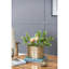 Petit vase rectangulaire 9,8 x 3,7 x 6,9 po Alu Timber