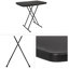 Table pliante portative 2,5 pieds Lavish Home, noir