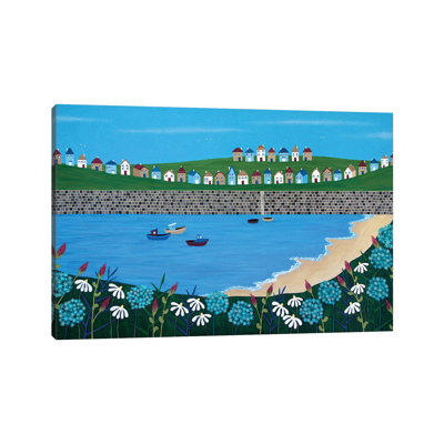Tiny Town By The Sea by Lisa Frances Judd - Wrapped Canvas Print