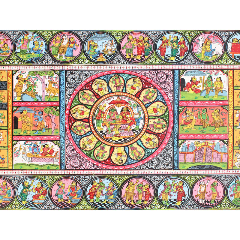 The Ramayan Story Painting | Paata Painting On Canvas | For Wall Décor