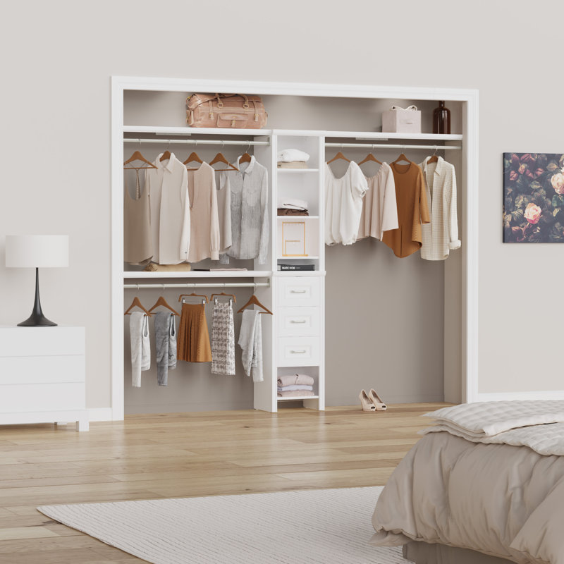 Impressions 16" Closet Tower With 3 Drawers & 3 Top Shelves