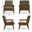 Chaise d'appoint rembourrée Bridgeview-1459021942