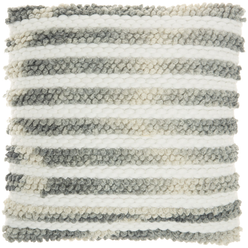  Square Pillow Cover & Insert, Gray