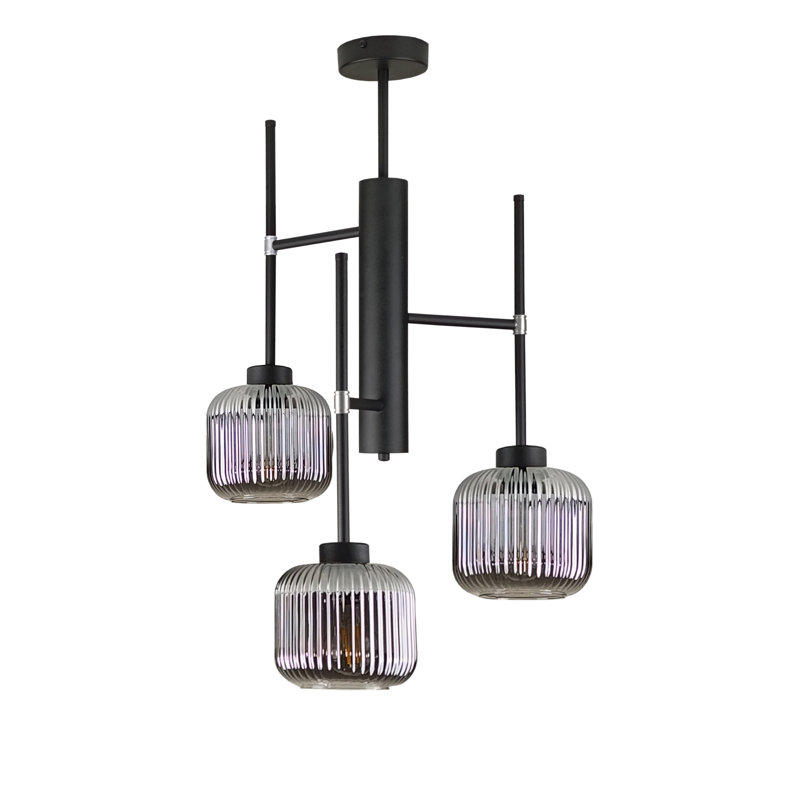 Aluma 3-light Flush Mount, Black