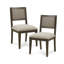 Ensemble de 2 chaises sans accoudoirs