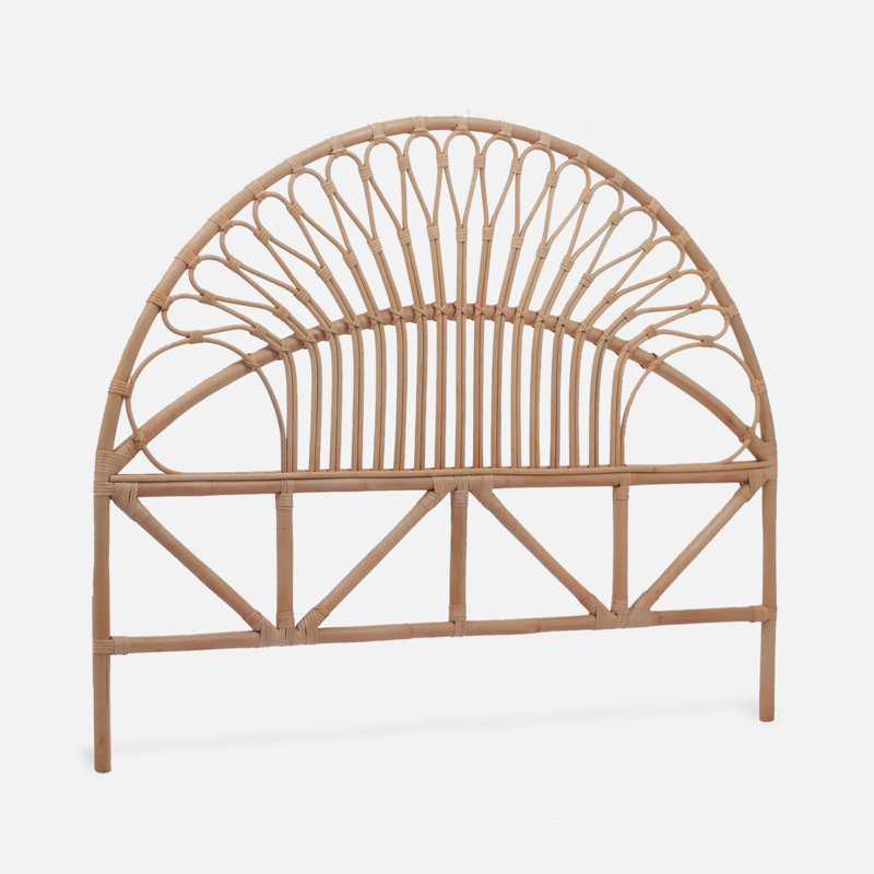 Chambaud Rattan Headboard, 115cm H x 140cm W x 6cm D