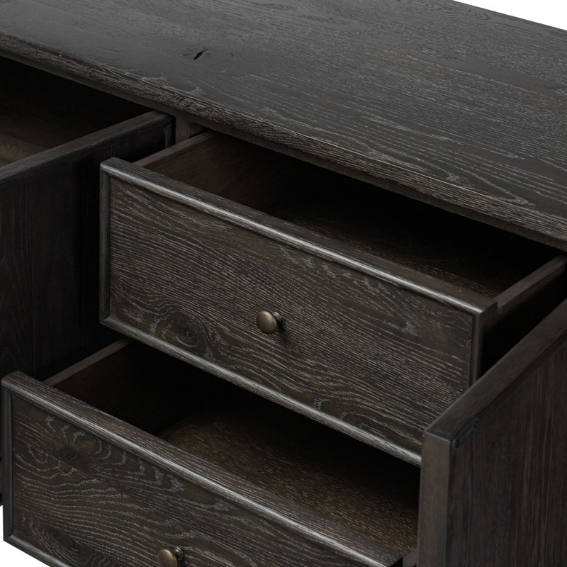 Bari Sideboard, Smoked Black Resawn Oak