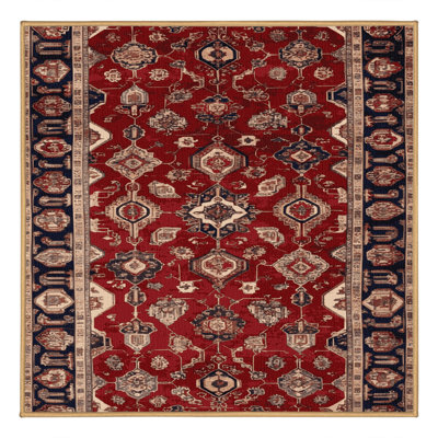 Tapis brun lavable à la machine