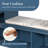 77.5" Width Shoe Storage Bench with Cushion for Entryway/Hallway/Mudroom/Living Room-662398072