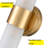 Wall Sconce with Cylinder Frosted Glass Shade-1979096445