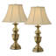 Lampe de table en laiton antique satiné 30 po Balustrade-845156316