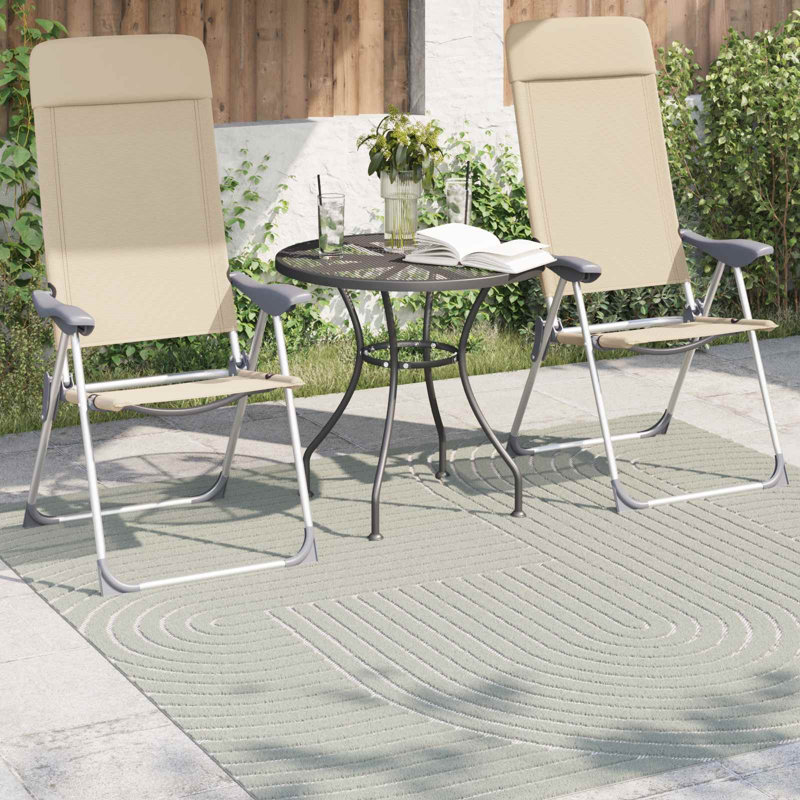 Modern Indoor and Outdoor Rug, Square 120 cm