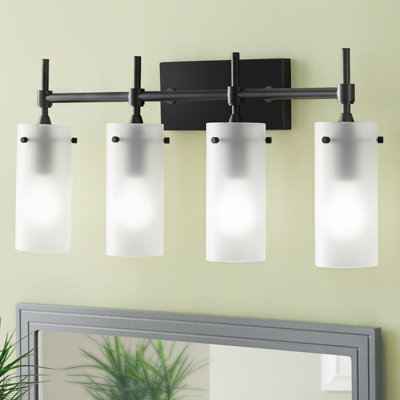 Éclairage à intensité variable pour meuble-lavabo 4 lumières Luann