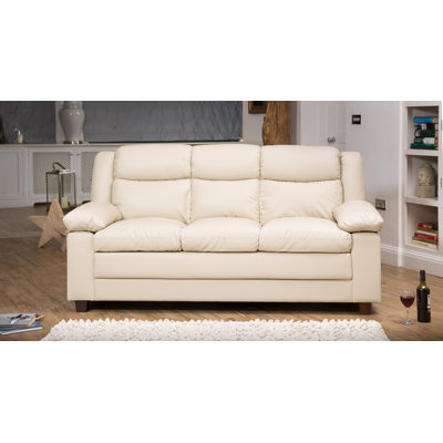 3 Seater Faux Leather Sofa