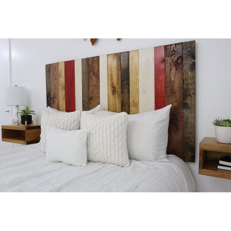 Davel Solid Wood Headboard, California King, Fall Mix