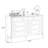 White Solid + Manufactured Wood Accent Cabinet