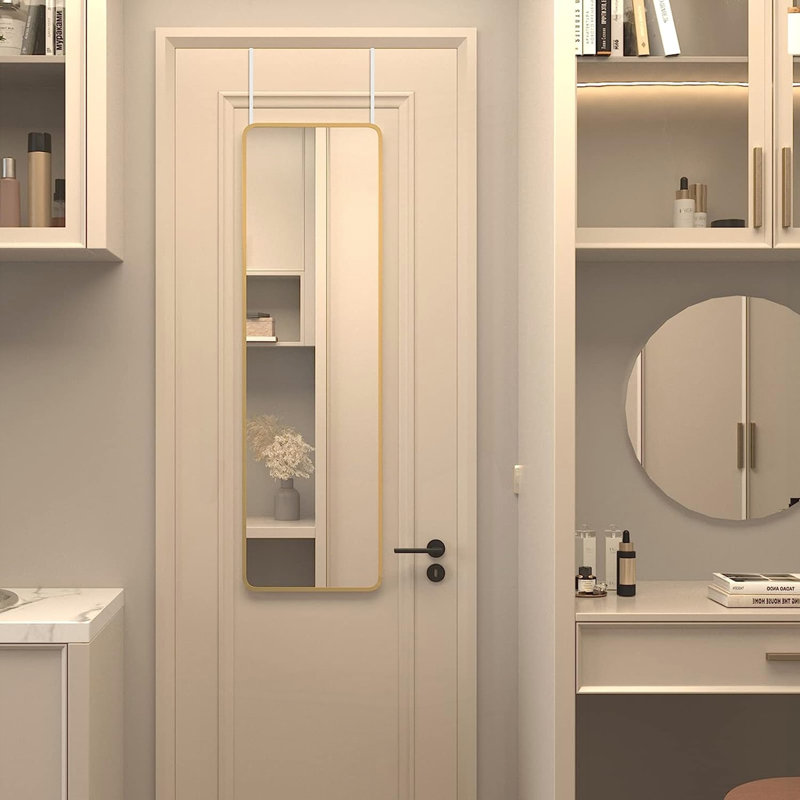 Miroir 47 po x 14 po, Doré