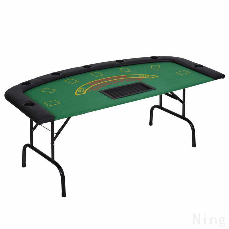 Table de poker pliable 72 po Soozier, Vert