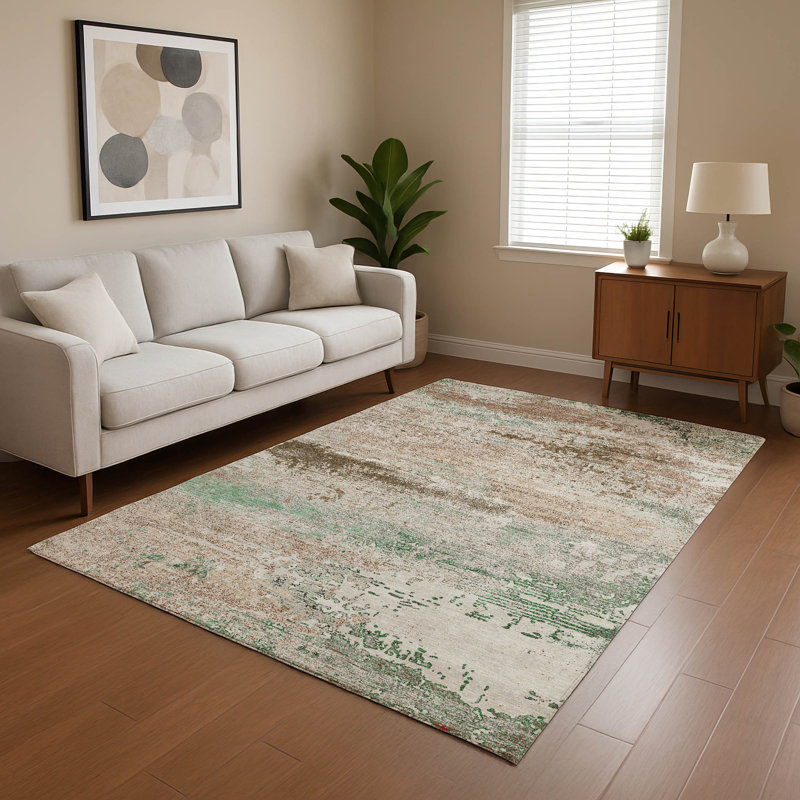 Premium Machine Washable Otte AMF1777 Modern Rug, Rectangle 2'6" x 3'10"