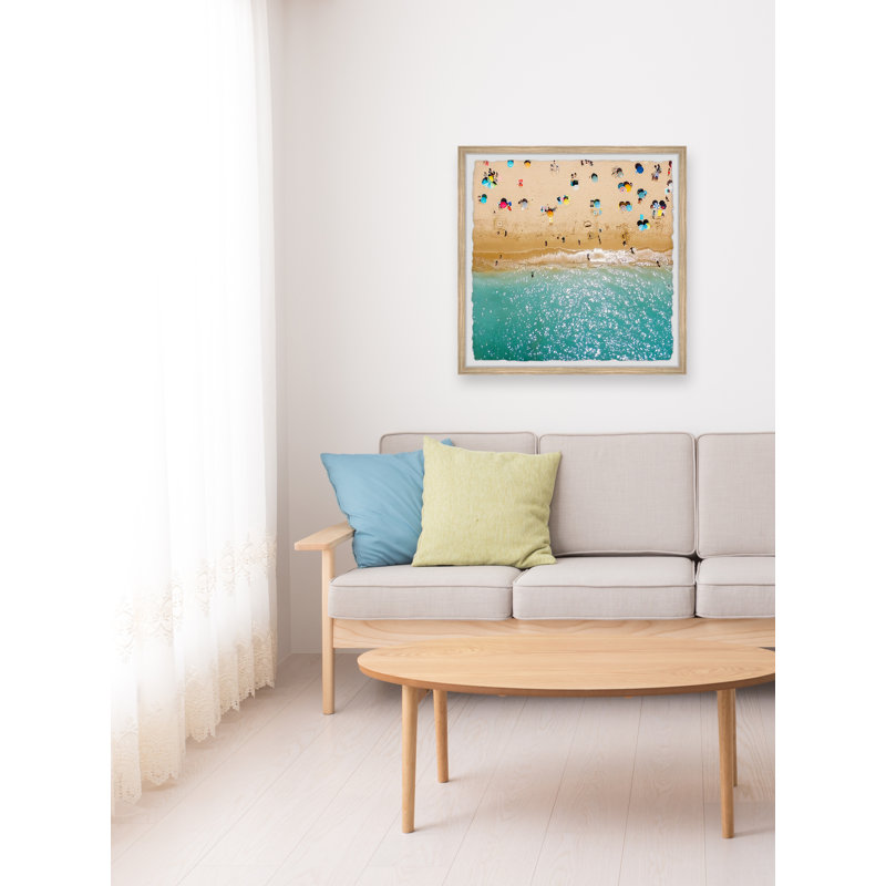«Beach Holiday», reproduction encadrée, H 32 po x l 32 po x P 1,5 po