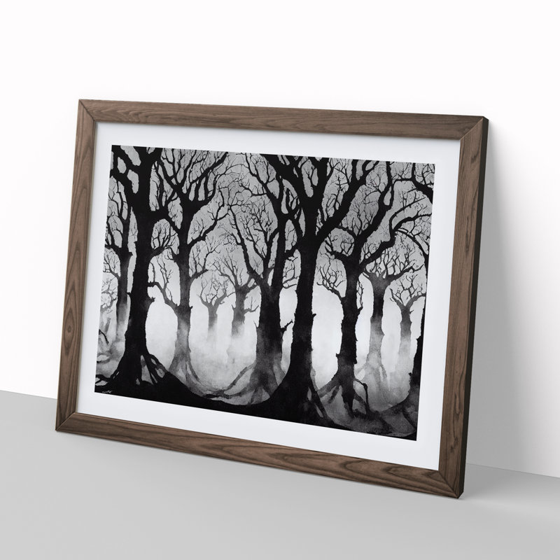 A Feisty Forest - Framed Print, Oak Framed, 34cm H x 46cm W x 2cm D