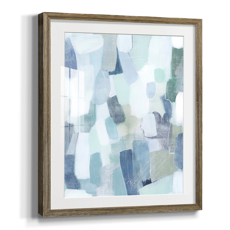«Dusky Gale II», reproduction encadrée, Blanc, Papier avec cadre noyer