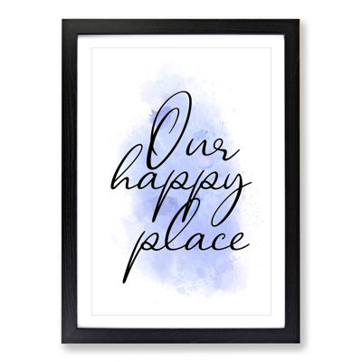 Our Happy Place V2 - Framed Print