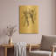 «Dance figure 5» par Stellar Design Studio, art mural en métal doré, 16 po x 24 po-133036879