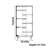 American style solid wood practical bookcase