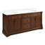 Claudia 72" Freestanding Mahogany Double Basin Vanity Set with Cabinet, Vanity Top-1083984318-1083889263-1083889260