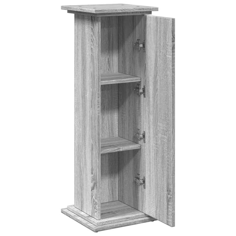 Présentoir vidaXL gris standard en bois d'ingénierie Sonoma