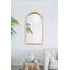 Miroir de plancher en bois, miroir de maquillage complet