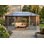 Gazebo Penguin Florence Solarium 3,66 m x 5,49 m, toit en polycarbonate couleur ardoise