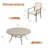 8-Person Patio Dining Set with 60" Round Dining Table and 8 Cushioned Rattan Stackable Chairs-1240252253