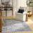 Leuchte 5'3" x 7' Grey Navy Vintage Indoor Rug-2045192434