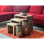 Tables gigognes en bois massif Genci de 19,75 po de hauteur